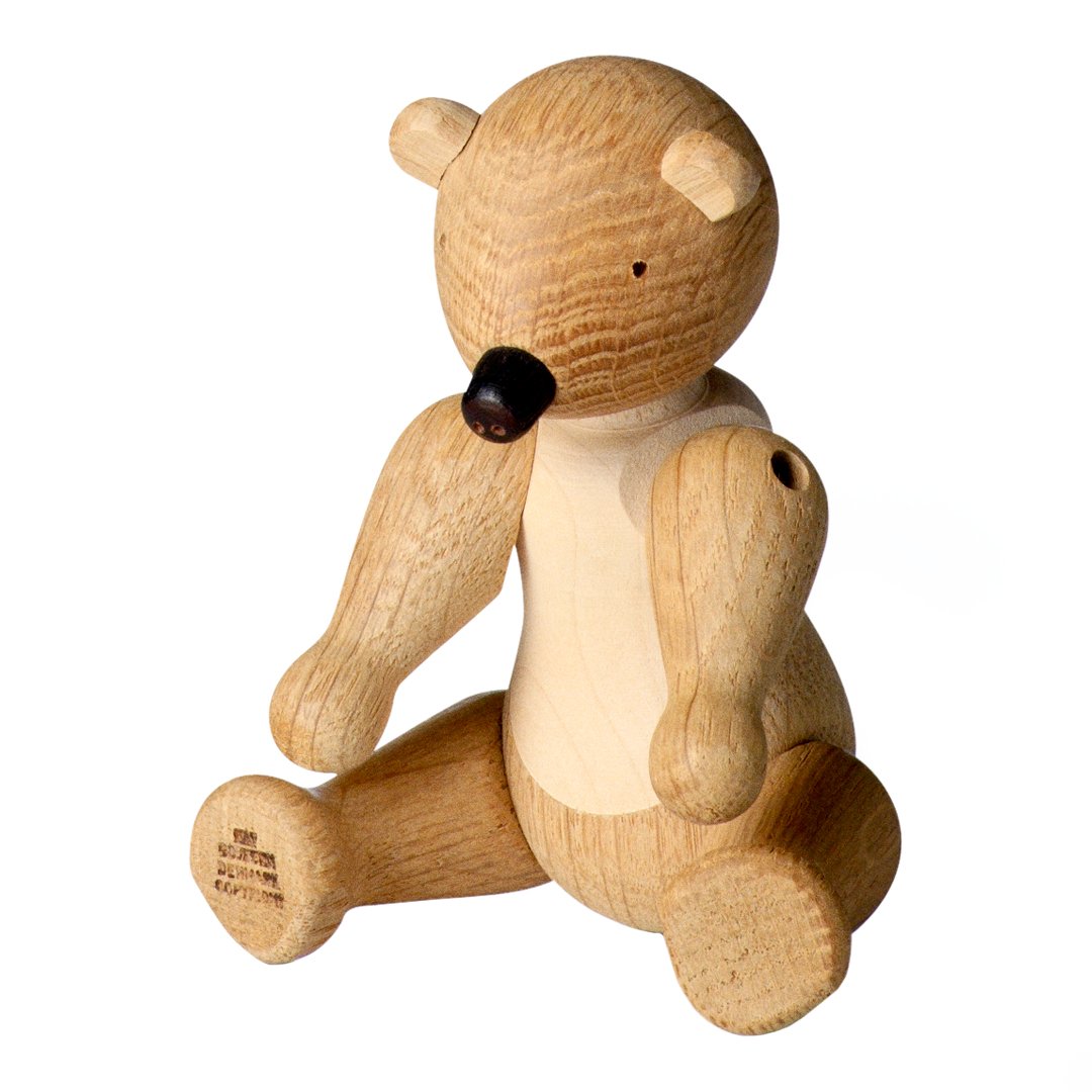 Kay Bojesen Wooden Bear Figurine - Handcrafted Scandinavian Decorative Collectible for Home, Nursery & Gift Giving