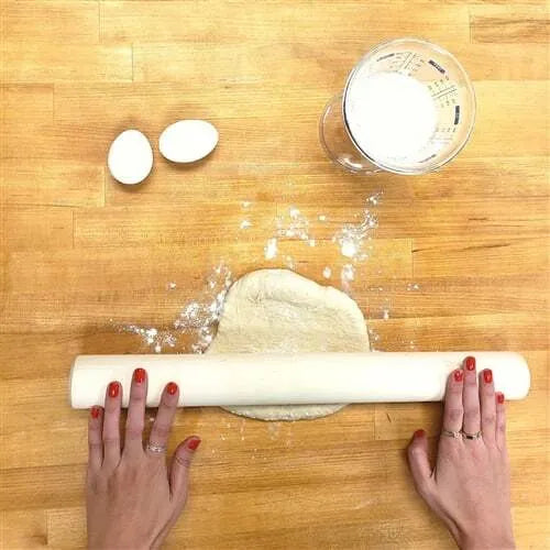 Premium Wooden Dowel Rolling Pin for Baking - Perfect for Pies, Cookies, and Pastry Dough - Ideal for Home Bakers and Professional Kitchens