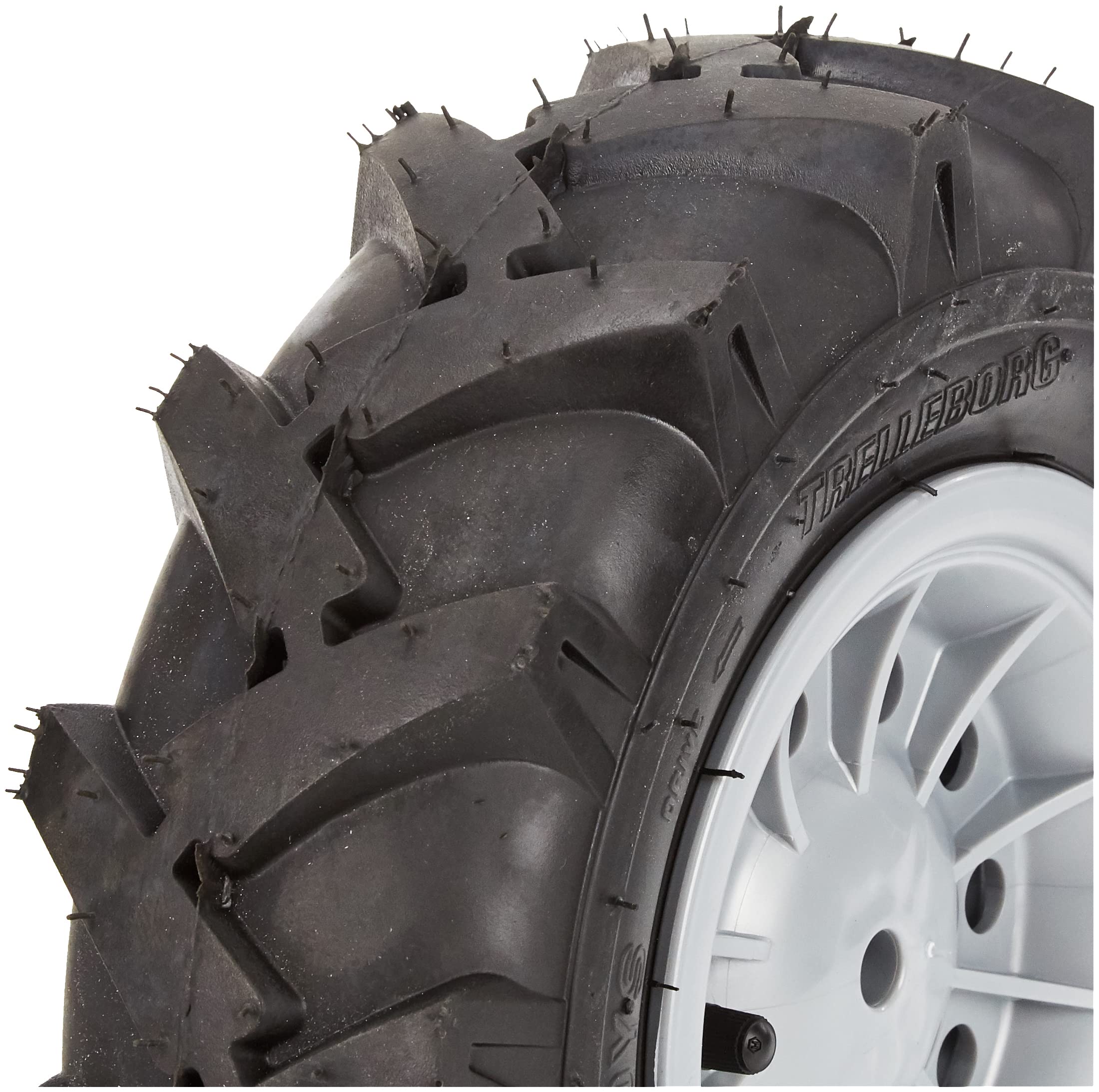 4 Large Pneumatic Wheel Tires 308x98mm - Heavy Duty Replacement Wheels for Carts, Hand Trucks & Garden Equipment