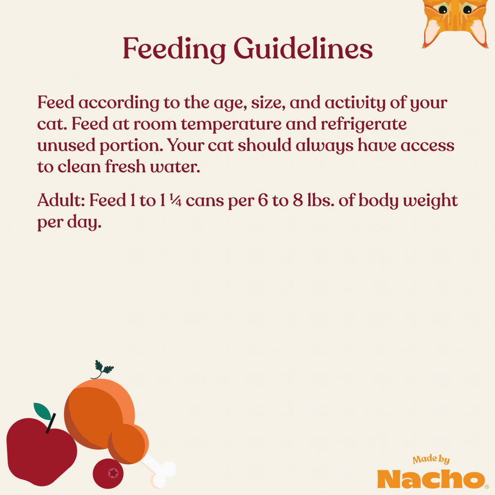Made By Nacho Cage-Free Turkey & Turkey Liver Recipe Pate – Grain-Free Wet Cat Food for Indoor & Outdoor Cats – Perfect for Picky Eaters & Sensitive Stomachs
