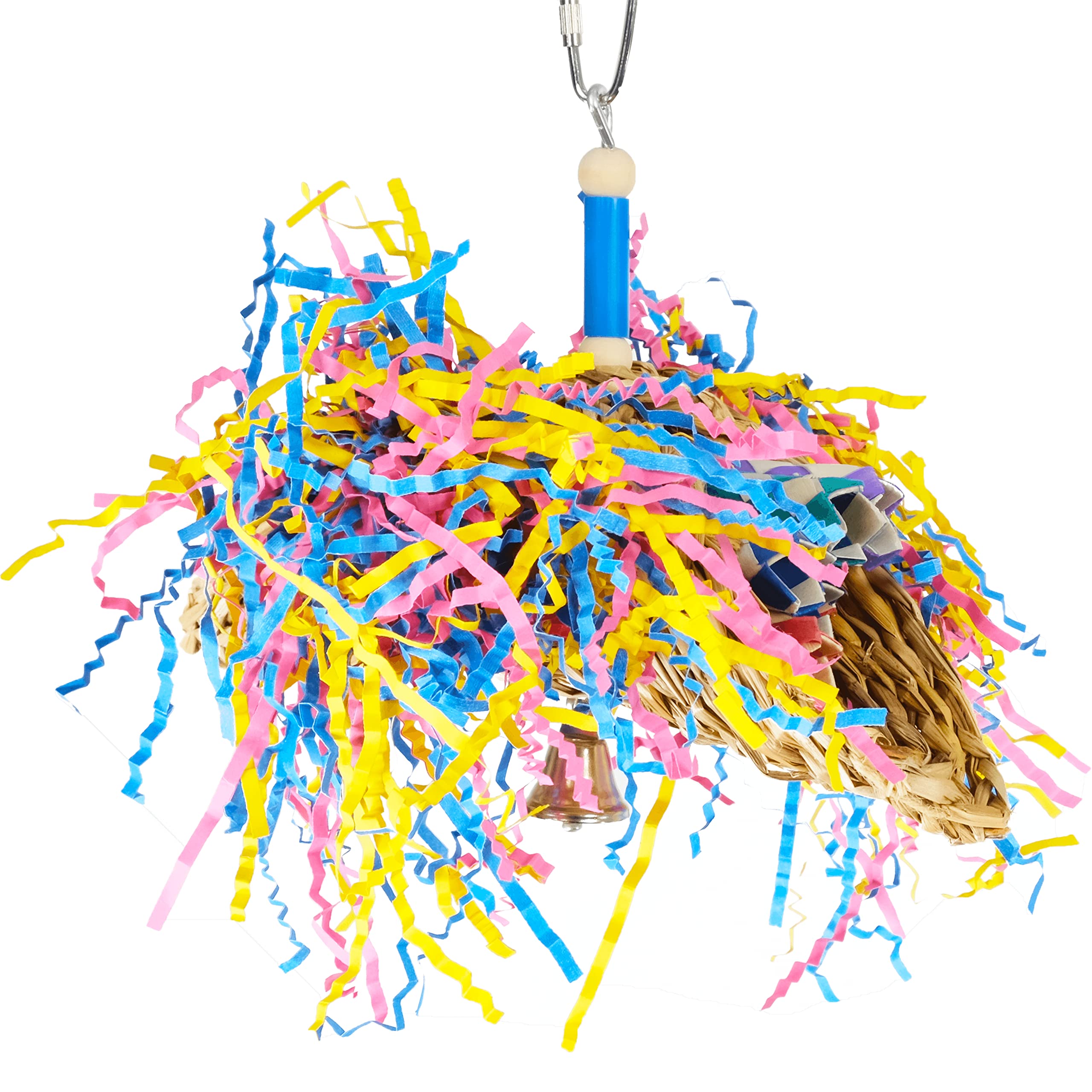 Bonka Bird Toys Mini Taco 1359 - Foraging Toy for Parrots, Cockatiels, Parakeets & Lovebirds - Interactive Bird Cage Accessory for Mental Stimulation & Play - Perfect for Small to Medium Birds