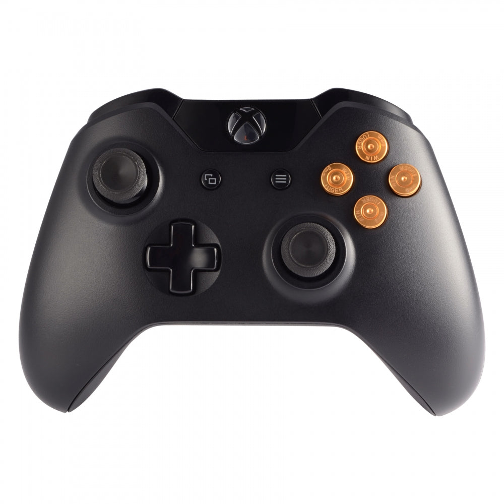 Premium Metal Aluminum Gold Bullet ABXY Custom Buttons for Xbox One Controller - Durable Replacement Parts for Enhanced Gaming Performance | Perfect for Competitive Gaming & Controller Customization