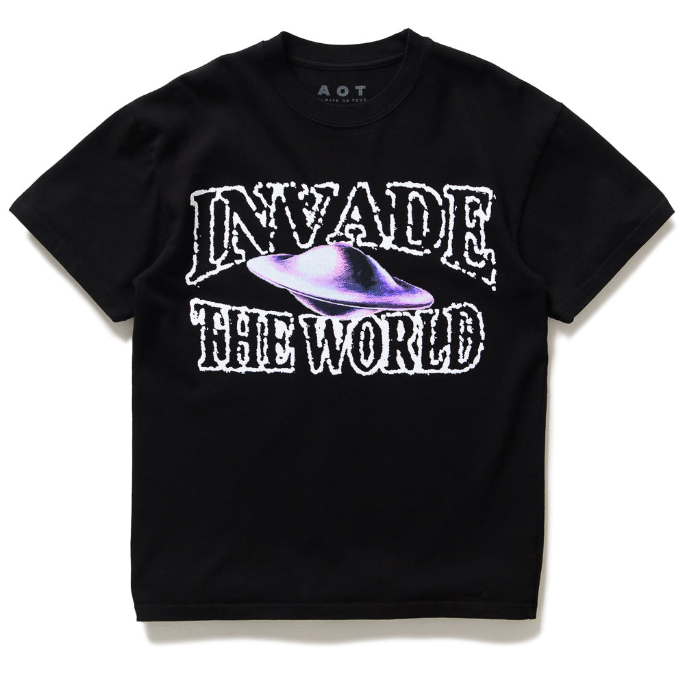 Always On Tour Invade Earth T-Shirt - Black | Graphic Tee for Concerts, Music Festivals & Streetwear Fashion