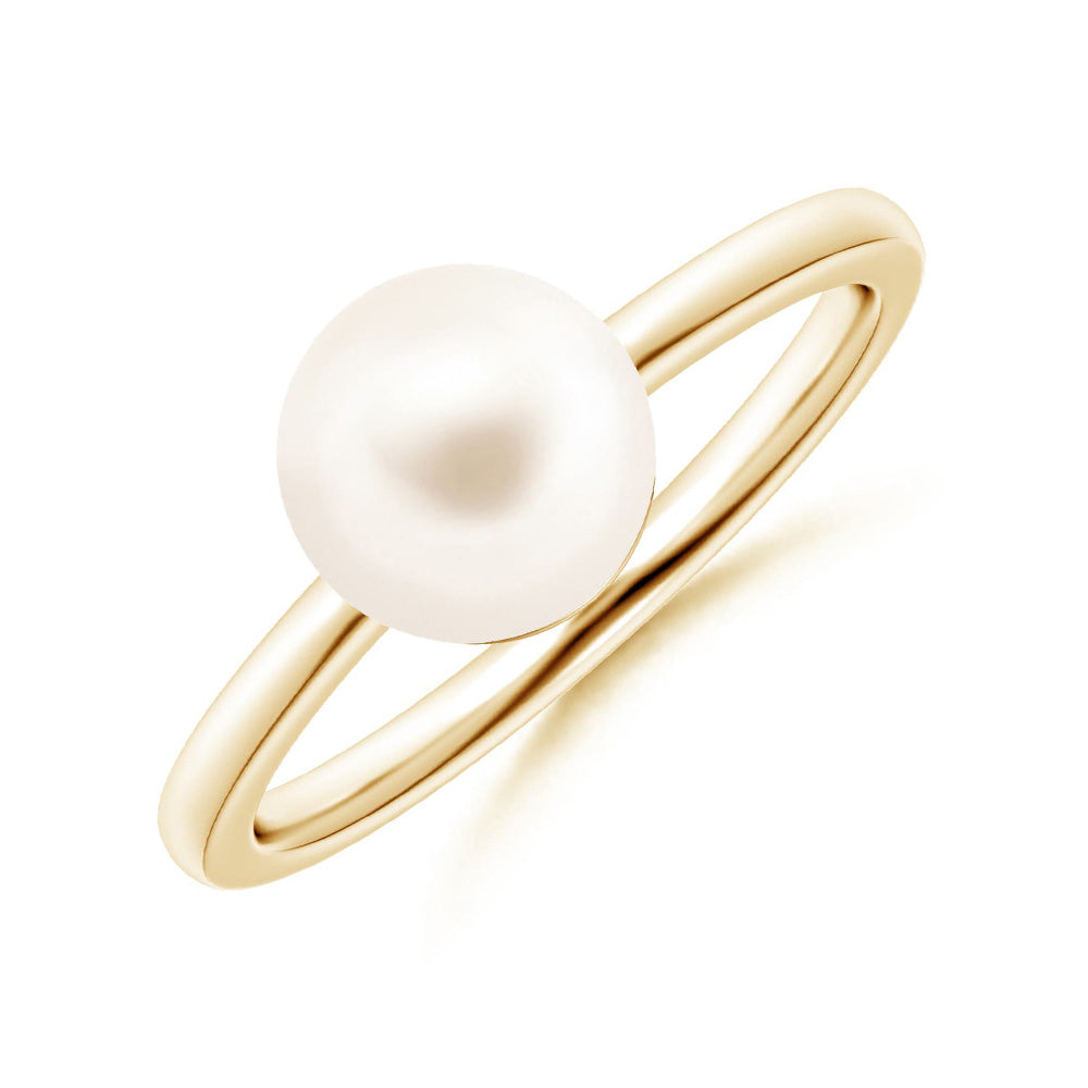 8mm Freshwater Cultured Pearl Pendant & Ring Set - Elegant Jewelry Gift for Women - Perfect for Weddings, Anniversaries & Special Occasions