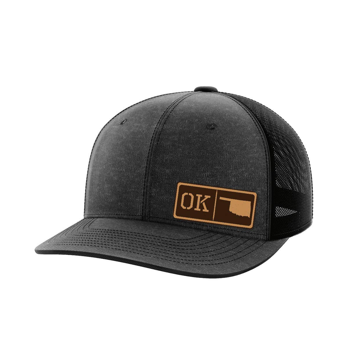 Oklahoma Homegrown Leather Patch Hat - Stylish Adjustable Baseball Cap for Men & Women - Perfect for Outdoor Activities, Sports, and Casual Wear