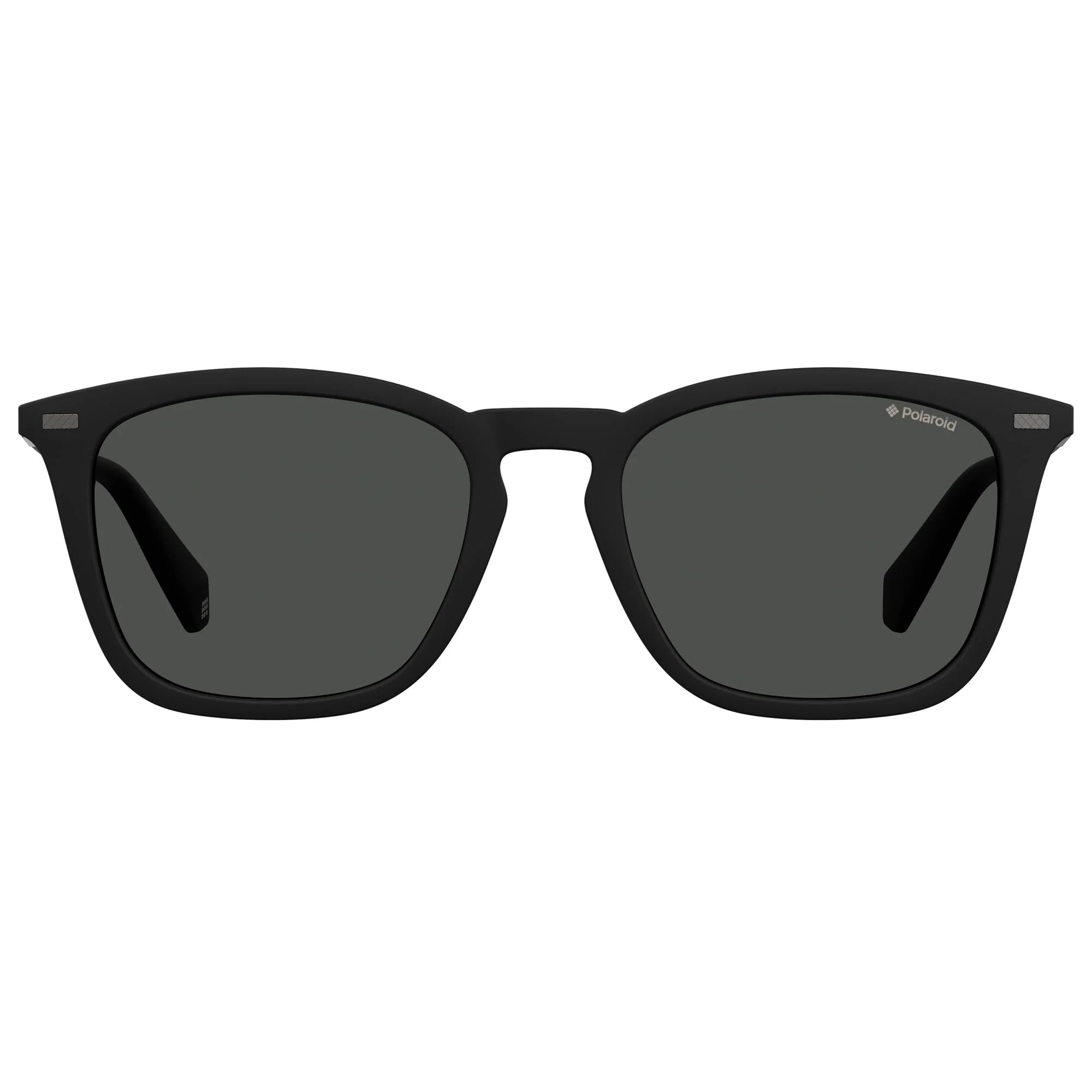 Polaroid PLD 2085/S Men's Rectangular Sunglasses - Matte Black Frame with Polarized Gray Lenses, 52mm - UV Protection for Driving, Outdoor Sports & Fashion