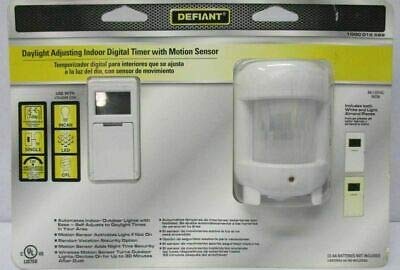 Defiant SunSmart 8 Amp In-Wall Digital Timer 49820 - Programmable Light Switch for Home Automation, Energy Saving & Outdoor Lighting Control | Perfect for Indoor & Outdoor Use, Smart Home Integration