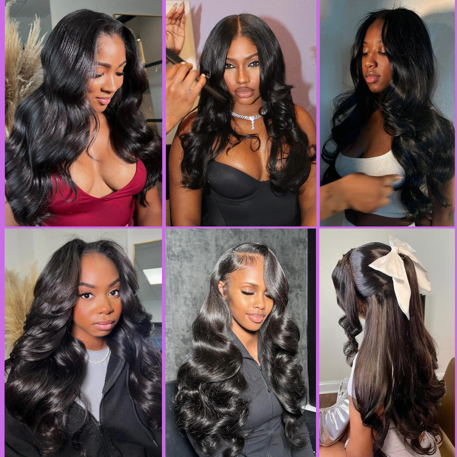 Vallbest 16A Body Wave Human Hair Bundles 14 16 18 Inch - 100% Unprocessed Brazilian Virgin Hair Extensions for Weaving (3 Bundles, Natural Black) - Perfect for Salon Styling, Daily Wear & Special Occasions