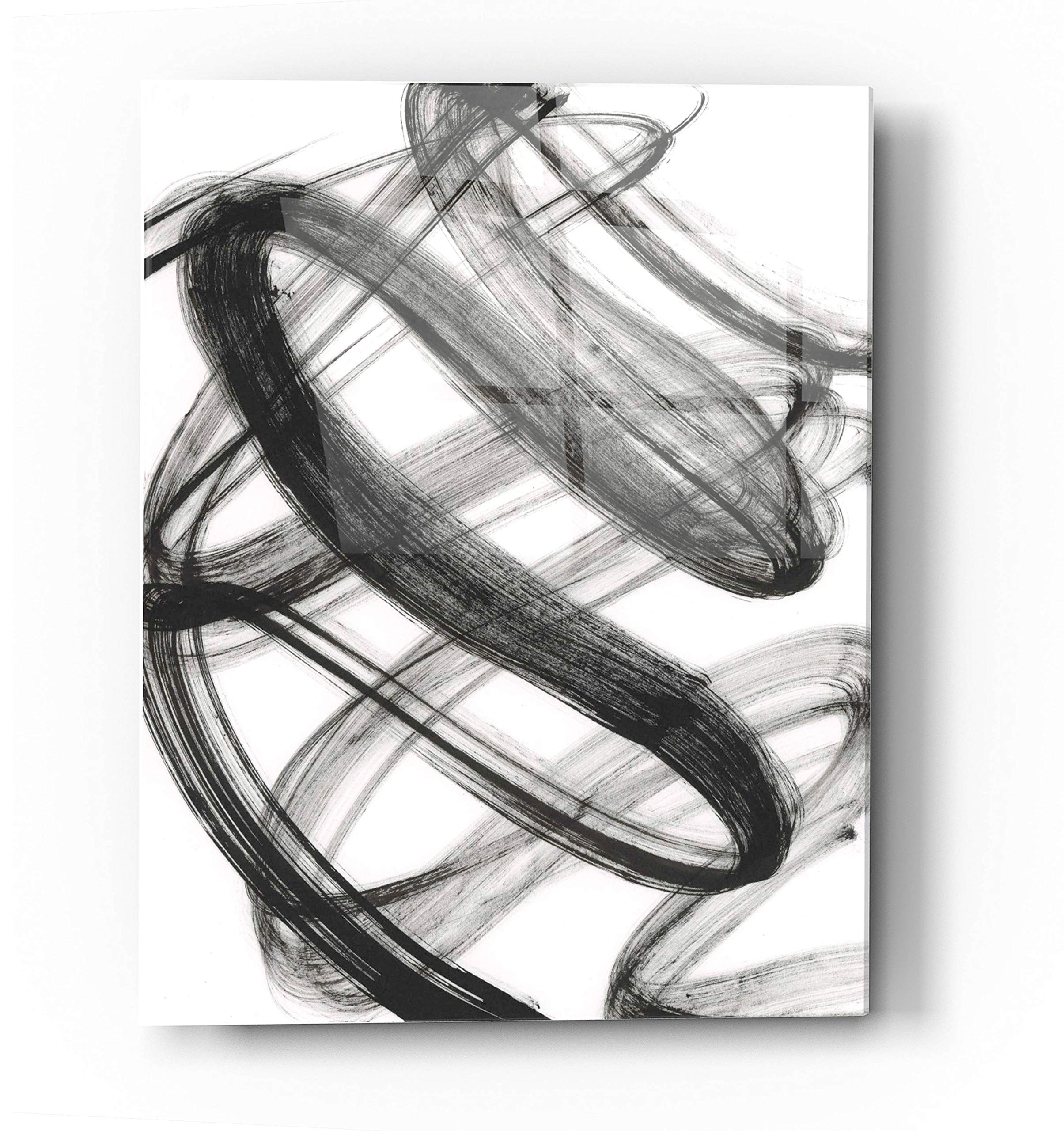 Epic 'Lahar' Acrylic Glass Wall Art - 24x36 Inches Modern Abstract Painting for Living Room, Bedroom & Office Decor