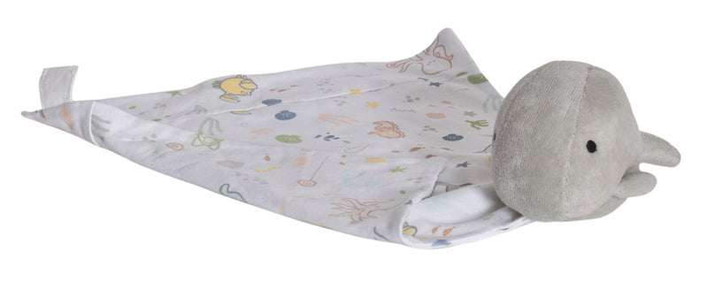 Organic Cotton Comforter with Whale Design - Tikiri Ocean Collection | Soft & Hypoallergenic Bedding for Kids & Adults | Perfect for Nursery, Bedroom, and Coastal-Themed Decor