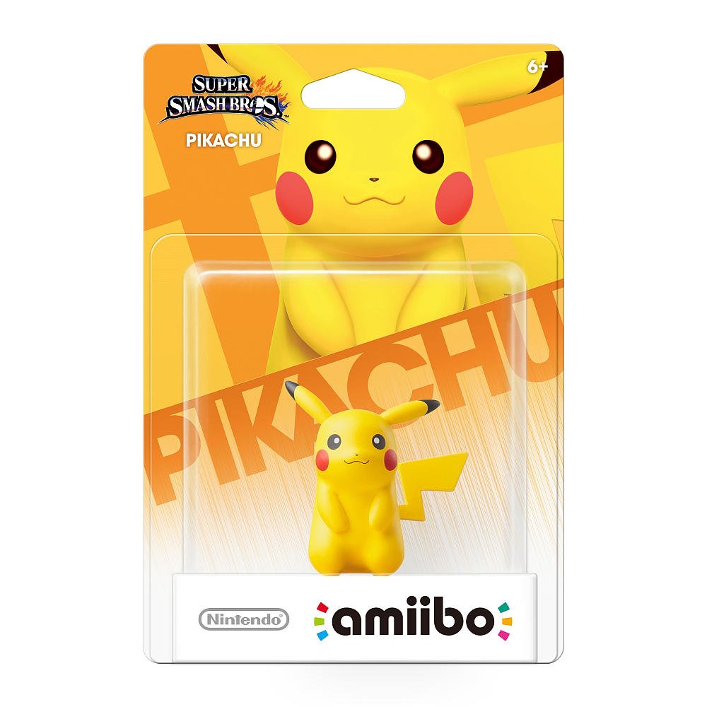 Nintendo Pikachu amiibo Figure - Compatible with Wii U & Switch - Perfect for Super Smash Bros & Pokemon Games Collection