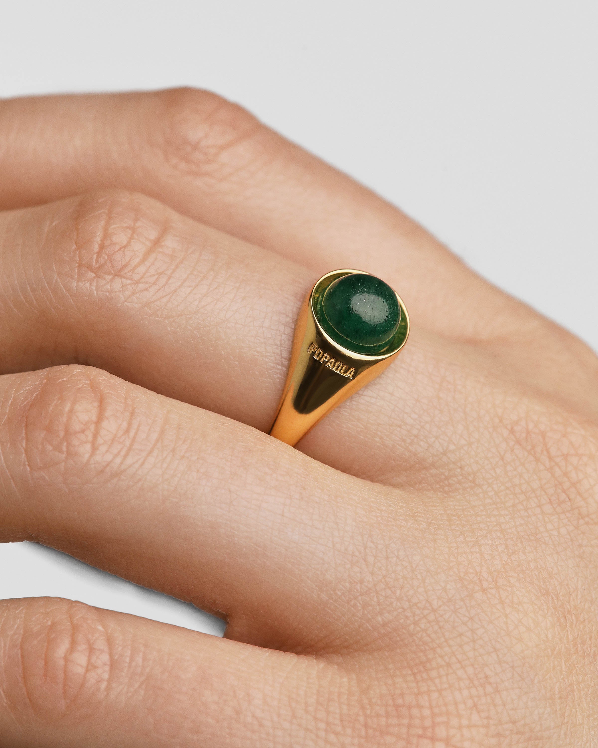 Green Aventurine Moon Ring - Sterling Silver Adjustable Healing Crystal Jewelry for Women - Perfect for Meditation, Yoga & Spiritual Gifts