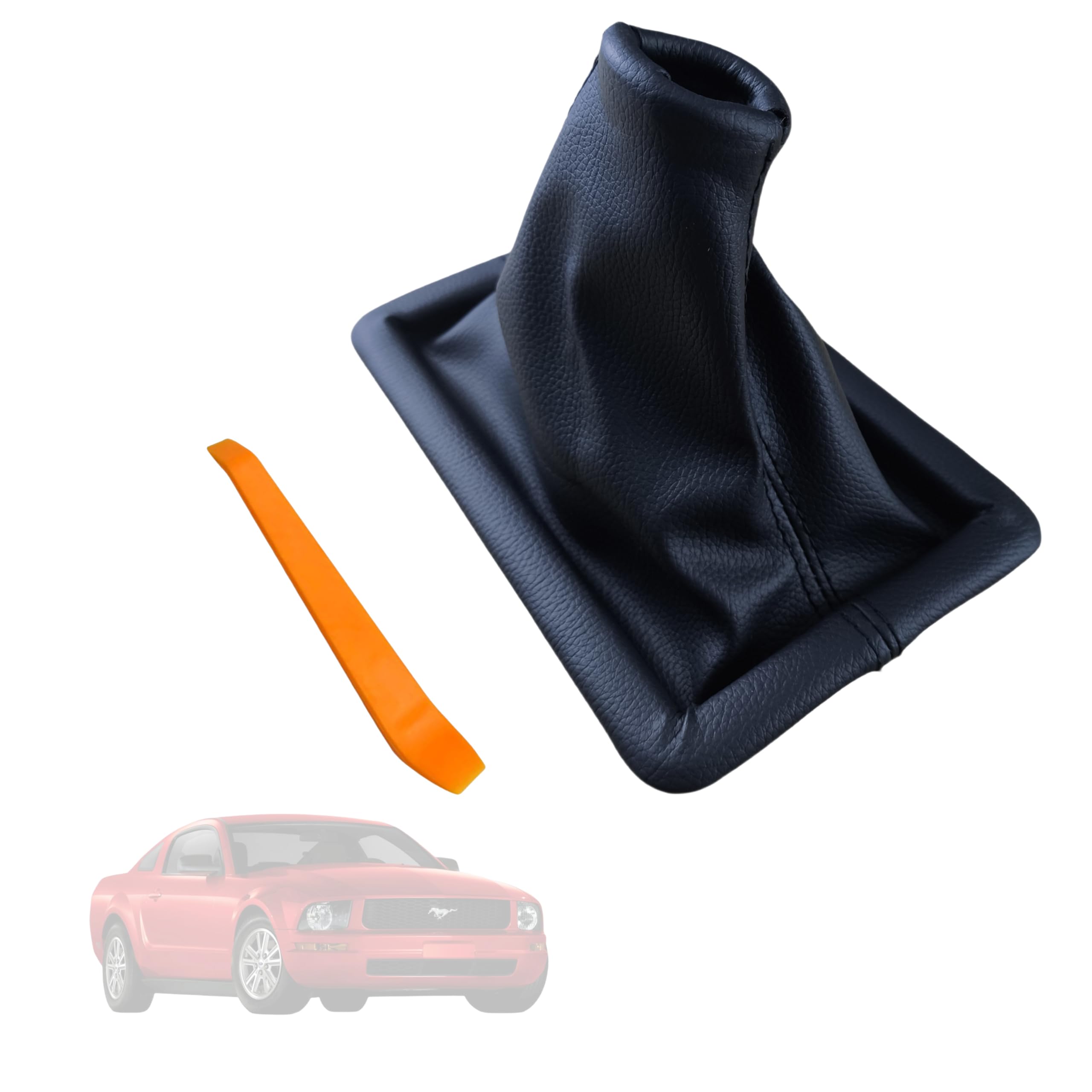 8R3Z-7277-AA Shift Boot Cover for 2005-2009 Ford Mustang Manual Transmission | Genuine 8R3Z7277AA Replacement | Perfect for Gear Shifter Protection & Interior Upgrade