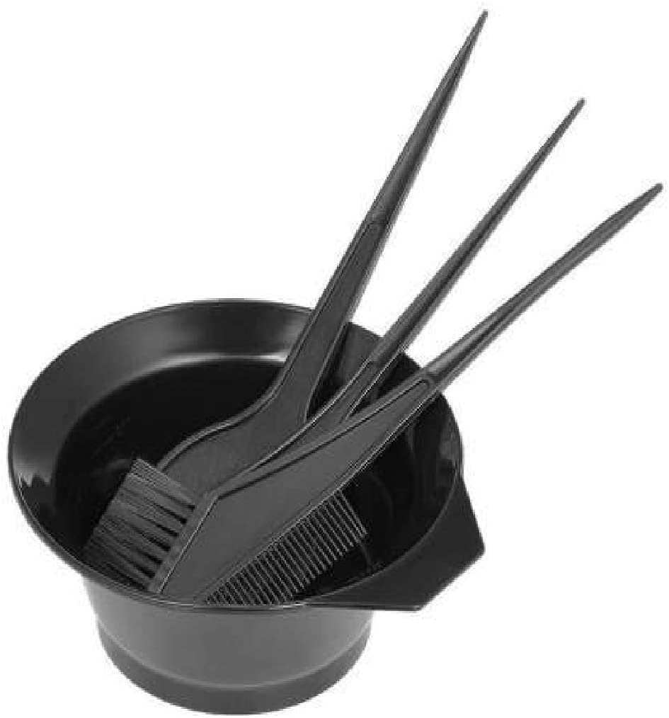 Professional Hair Coloring Brush & Bowl Kit - Salon-Grade Dye Mixing Tools for Men & Women (1 Bowl + 3 Brushes) - Perfect for Home Hair Dyeing & Salon Styling