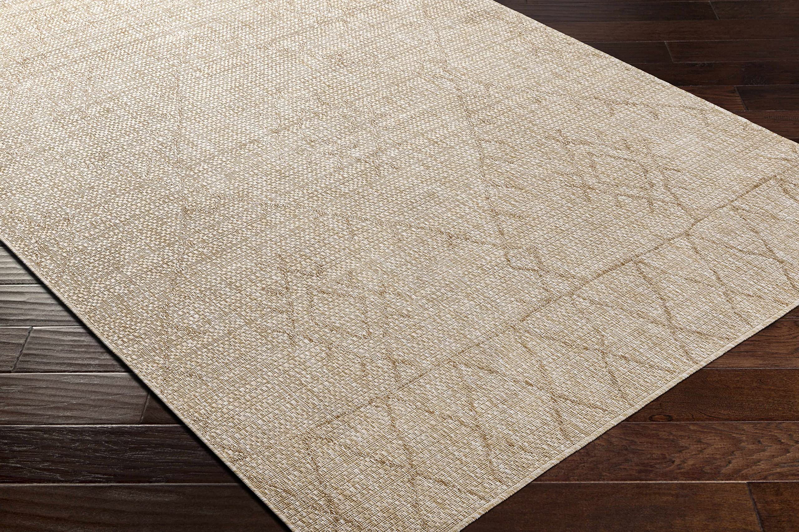 Hauteloom Orania Soft Indoor Outdoor Area Rug - Ivory & Gray - 7'10