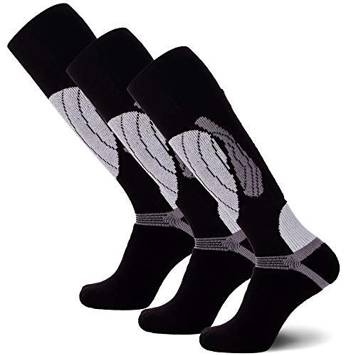 3 Pairs - Black/Silver