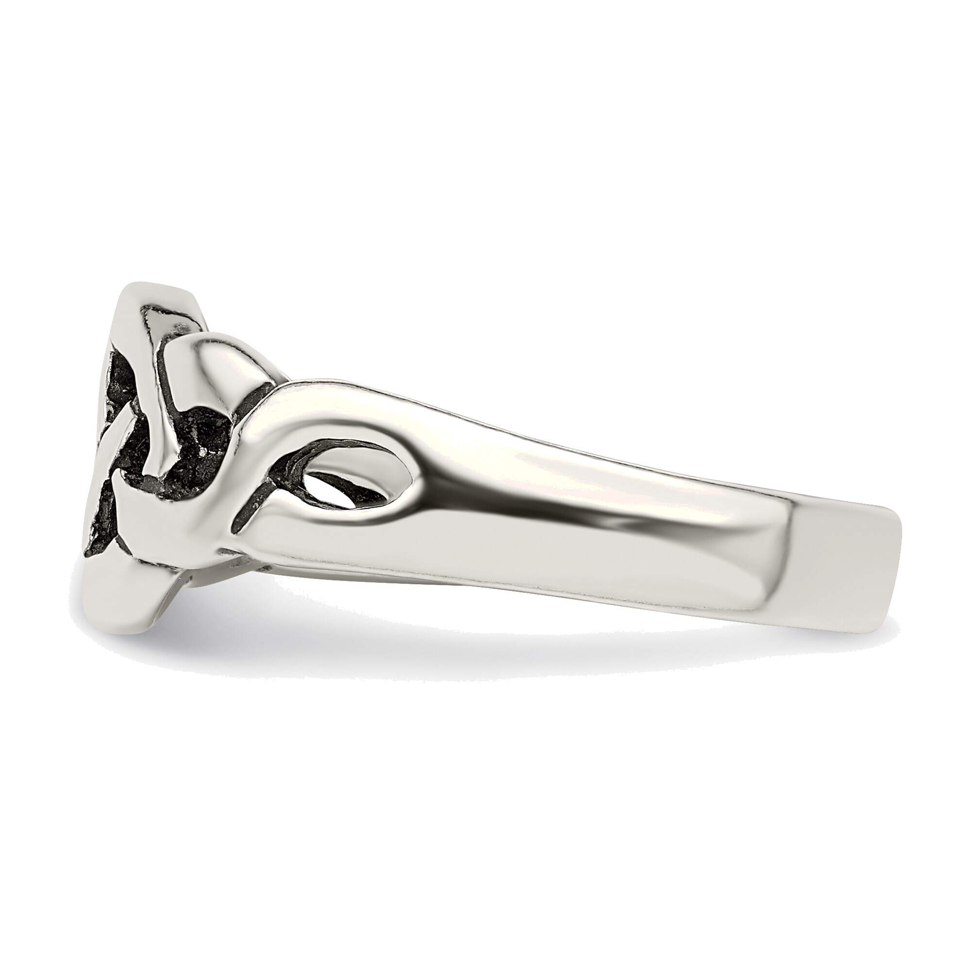 Bonyak Sterling Silver Antiqued Ring - Size 7 for Women's Fashion
