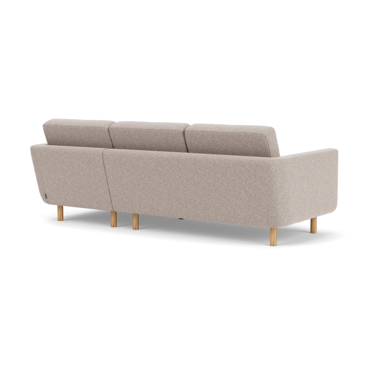 Conrad Fabric Right Chaise Sofa - Modern Sectional Couch for Living Room, Lounge & Home Theater - Comfortable Upholstered Furniture with Chaise Lounge