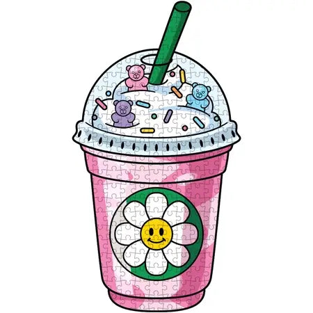 Totally Chill Puzzles - Gummy Bear Frap Jigsaw Puzzle for Adults & Teens | Fun Stress Relief & Relaxation Activity for Home, Office or Party Game Night