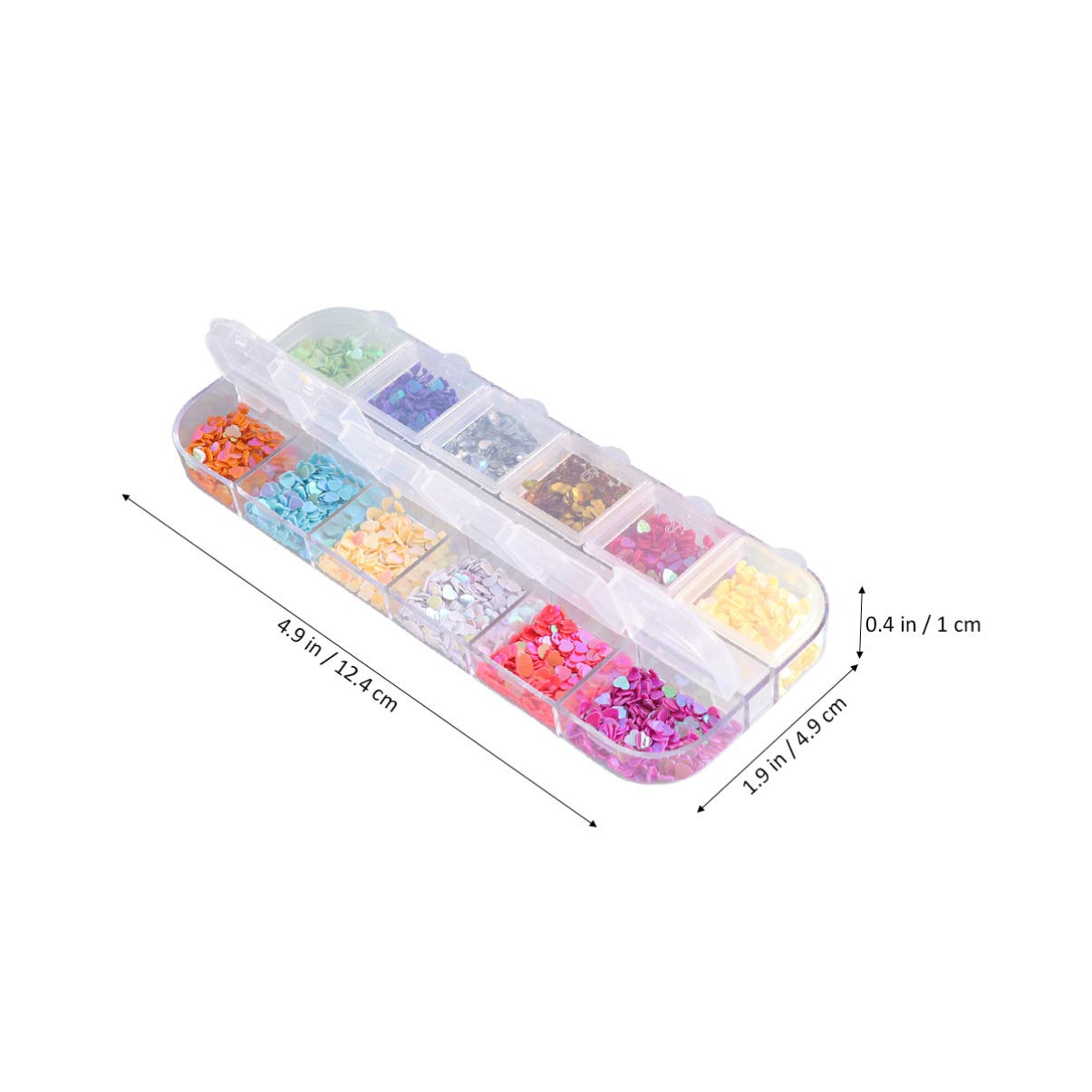 Exceart 1 Box Shimmer Nail Stickers - Sparkle Nail Art Decorations with Pearls & Sequins for Women | DIY Nail Polish Accessories & Phone Case Stickers | Perfect for Parties, Weddings & Special Occasions