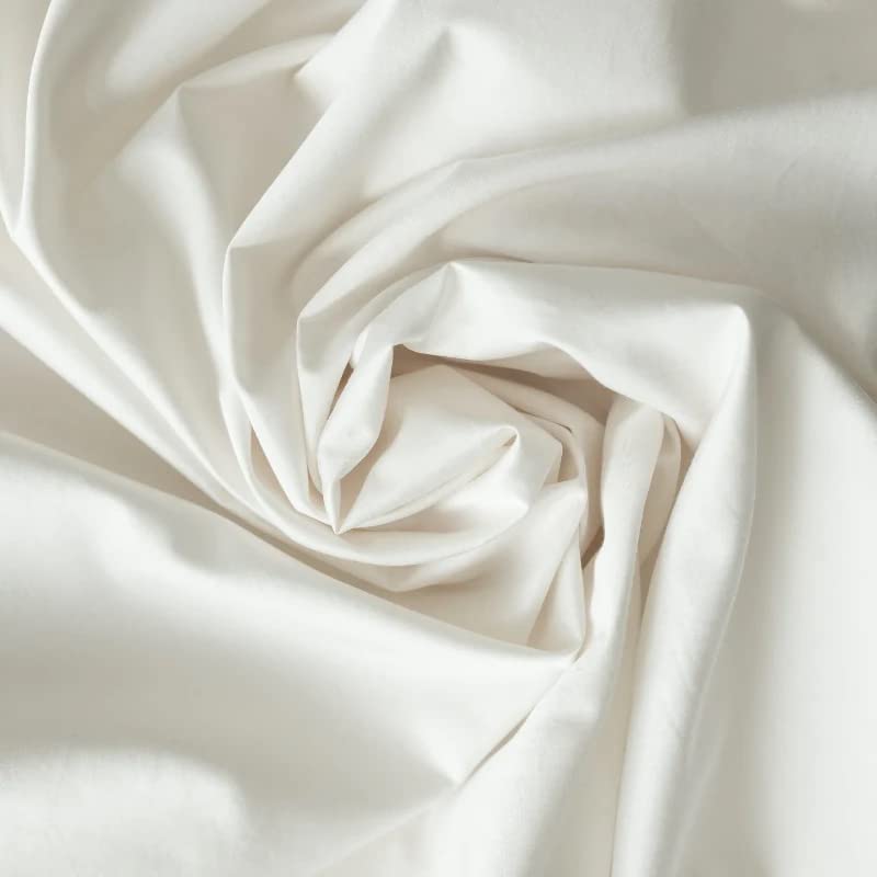 DreamFit DreamCool 100% Egyptian Cotton Cooling King Sheet Set - 400 Thread Count, Extra Deep Pocket with Elastic Corner Straps - Made in USA - White | Premium Bedding for Hot Sleepers & Temperature Regulation