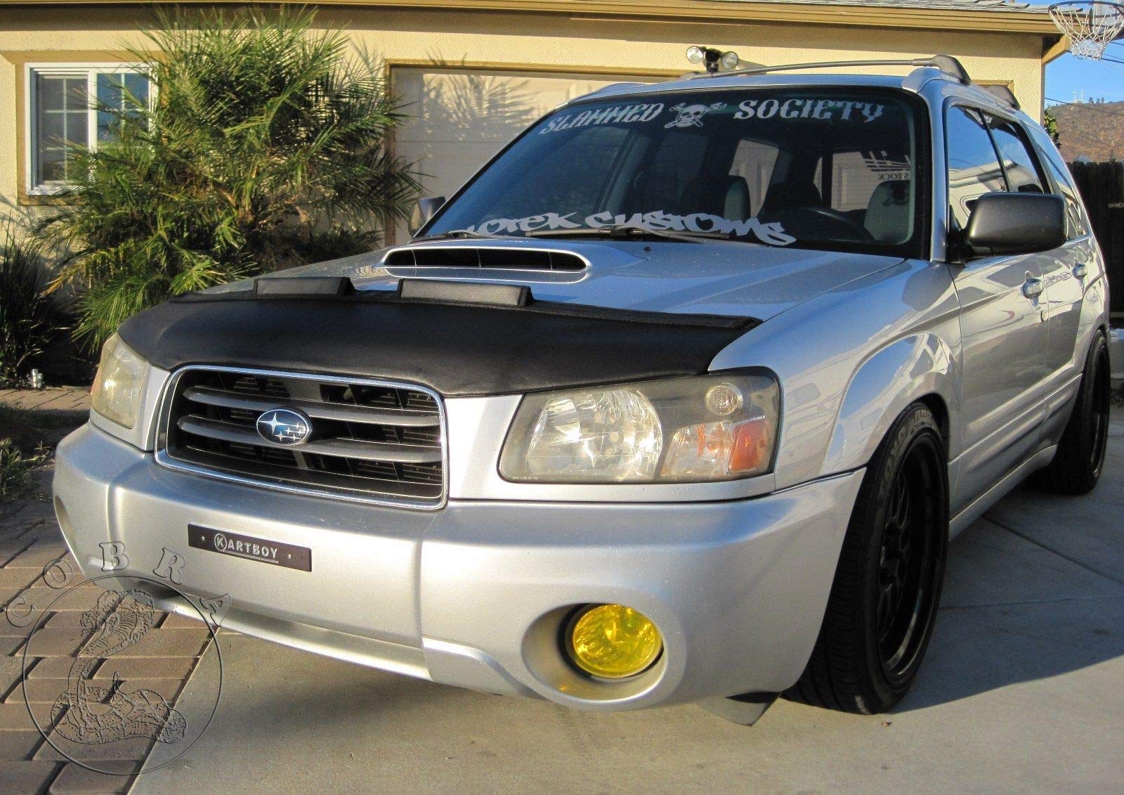 Subaru Forester Hood Bra Cover 2003-2005 - Car Bonnet Mask Protector for Paint Protection & Style Upgrade - Perfect for Road Trips & Off-Road Adventures