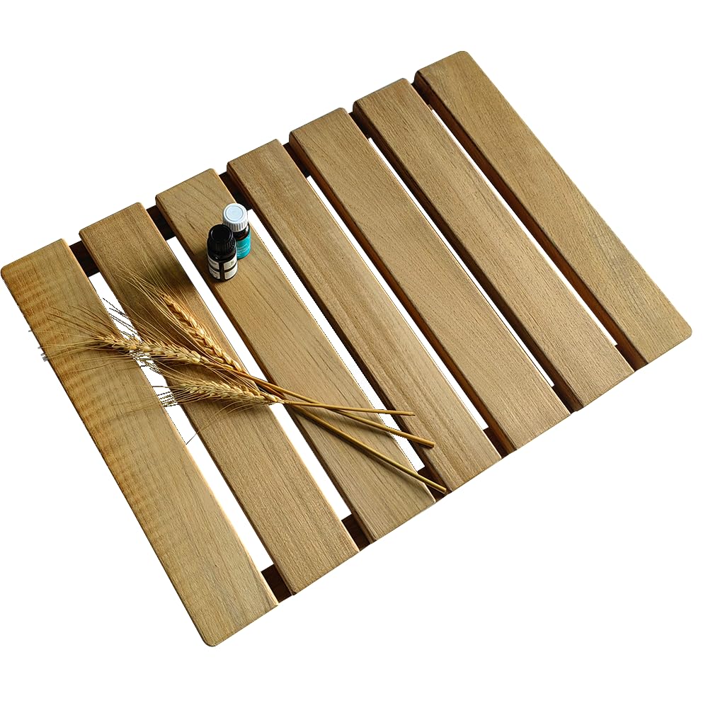 Premium Teak Wood Shower Mat - 20.7
