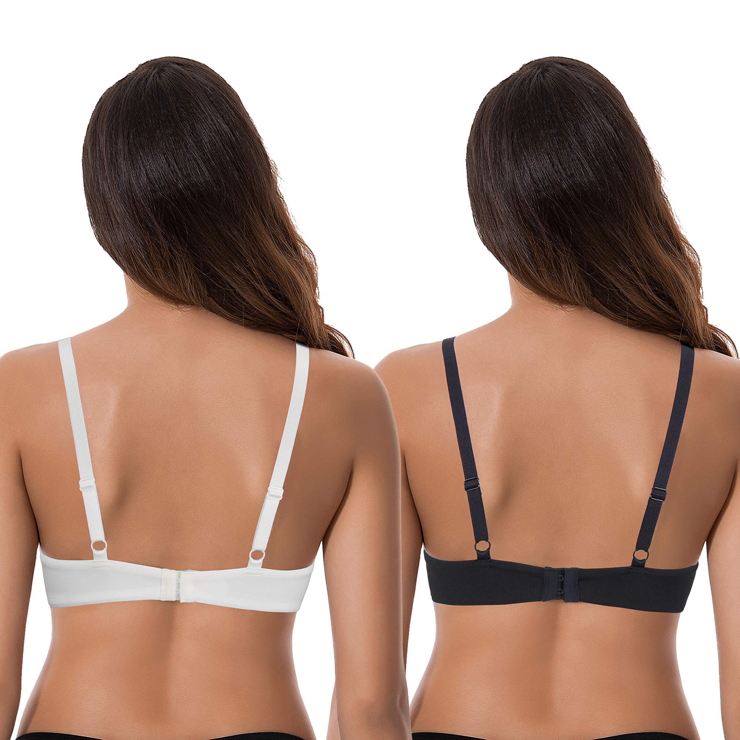 Curve Muse Women's Plus Size Push Up Bra with Underwire & Lace - 1.5 Cup Enhancer for Full Coverage & Support | Perfect for Everyday Wear, Date Nights & Special Occasions