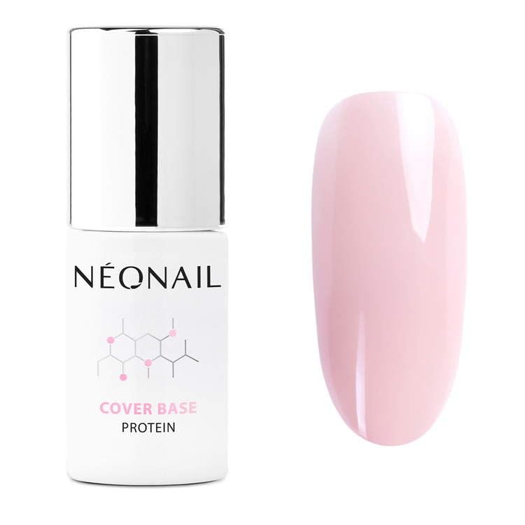 Nude Rose Cover Base Protein NeoNail 7.2ml - Long-Lasting Nail Polish Base Coat for Gel & Acrylic Nails | Perfect for Manicures, Nail Extensions & At-Home Nail Care