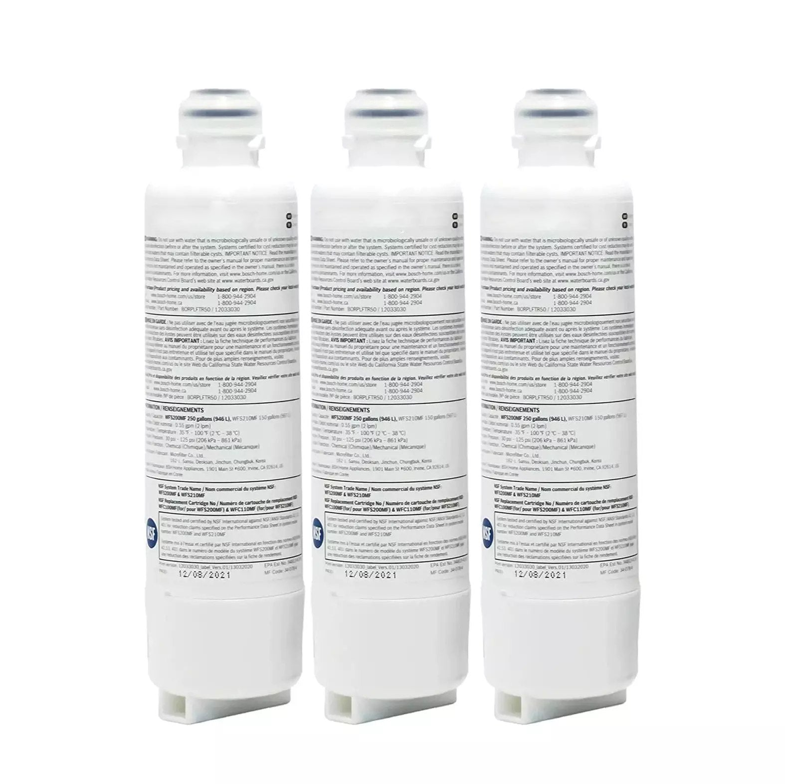 Blue Ripple Replacement Water Filter for Bosch Ultra Clarity Pro (BORPLFTR50) - Compatible with Refrigerators & Home Water Filtration Systems