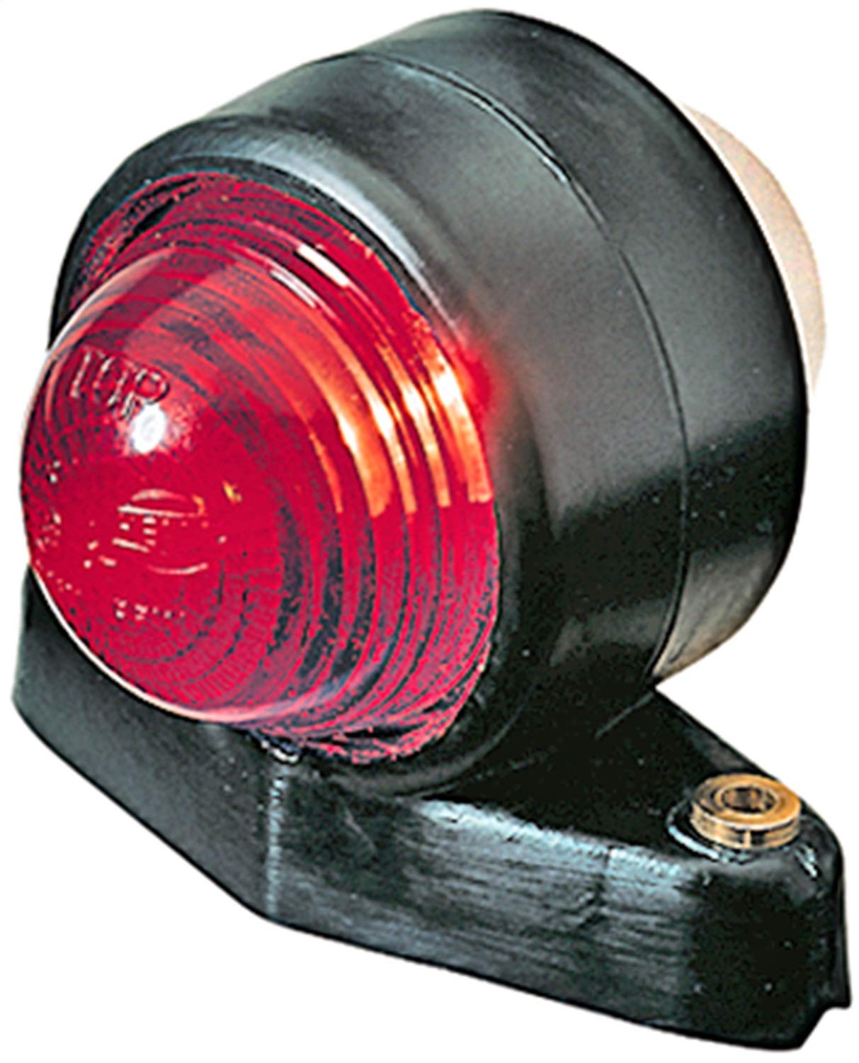 HELLA 955031001 5031 Series White and Red Rubber Clearance Lamp - Heavy Duty Truck & Trailer Lighting for Safety & Visibility