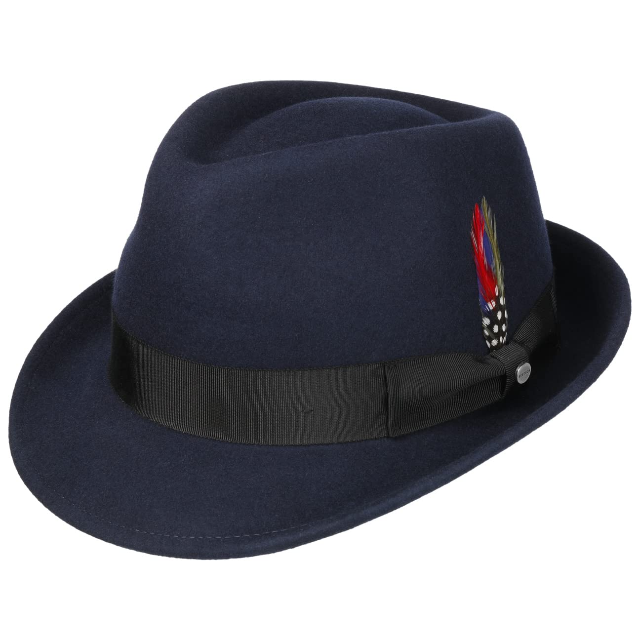 Stetson Elkader Trilby Felt Hat for Women & Men - Classic Wool Fedora with Brim - Perfect for Outdoor Events, Weddings & Vintage Fashion