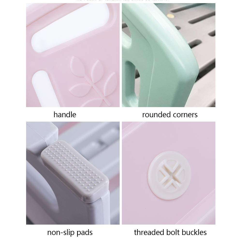 La La Pet® Detachable Elevated Plastic Pet Bed with Removable Cushion - Raised Dog Bed & Cat Cot for Indoor & Outdoor Use - Pink - Perfect for Living Rooms, Patios & Travel