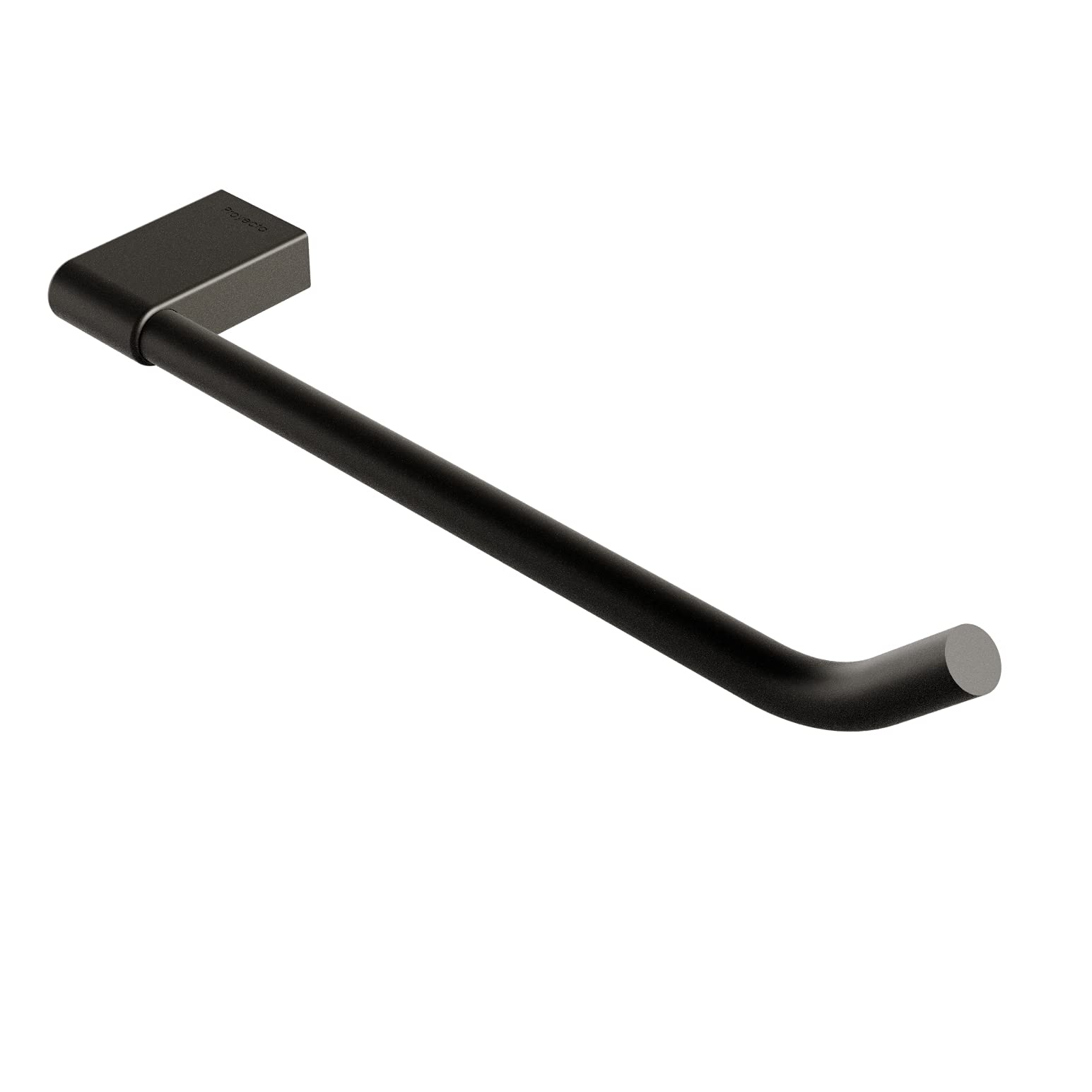 HELVEX Integra Collection Small Towel Bar - Matte Black Bathroom Towel Holder - Durable Bathroom Hardware for Bath, Shower & Spa - UIN-09-MB