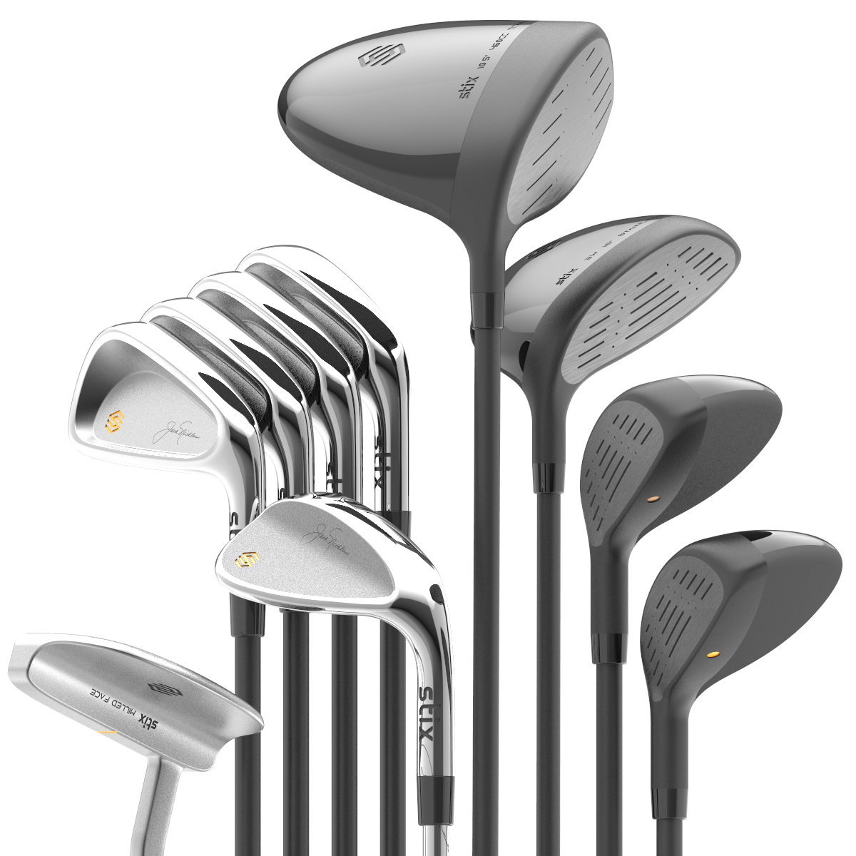 Stix Golf Co. Nicklaus Women's 10-Piece Complete Golf Club Set – Perfect for Beginners & Intermediate Female Golfers | Ideal for Driving Range & Course Play
