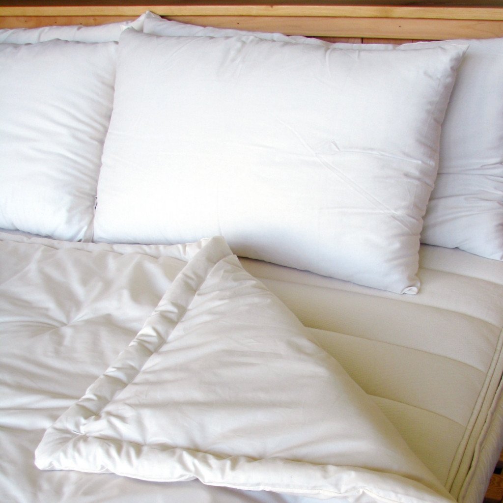 Holy Lamb Organics Eco-Wool & Organic Cotton Twin Size Comforter - Hypoallergenic, Temperature Regulating All-Season Bedding for Eco-Conscious Homes & Sustainable Living