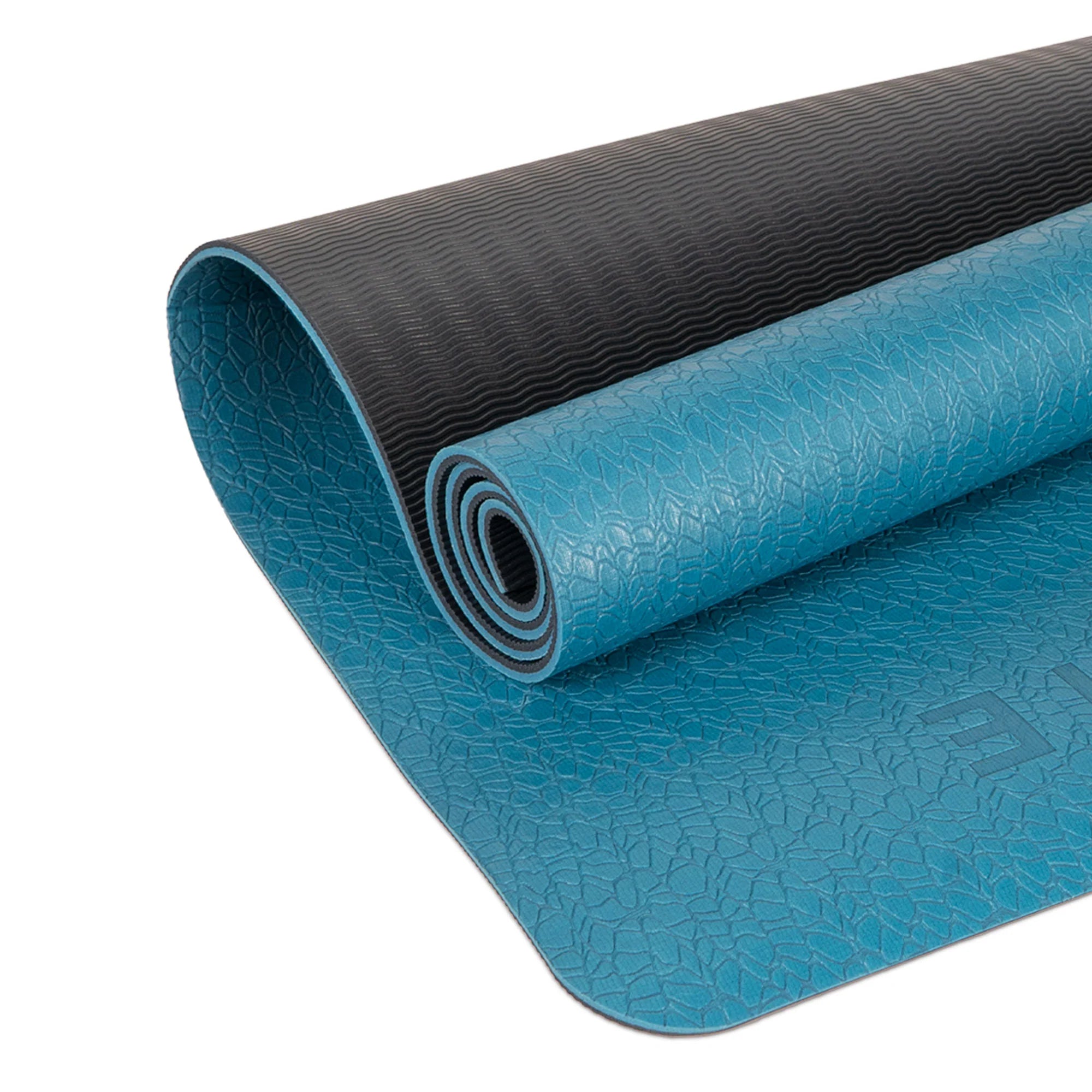 Bahe Super Thick 6mm Yoga Mat - Byron Blue Non-Slip Exercise Mat for Home Gym, Pilates & Fitness Workouts - Perfect for Yoga, Stretching and Floor Exercises