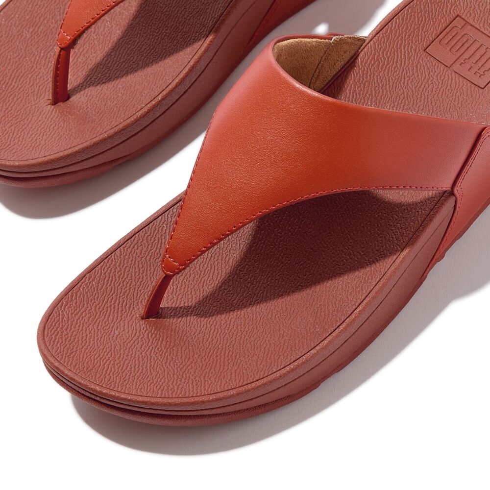 FitFlop Lulu Leather Sandals for Women - Comfortable Slide Sandals with Arch Support | Terracotta Brown | Perfect for Beach, Vacation & Summer Outfits