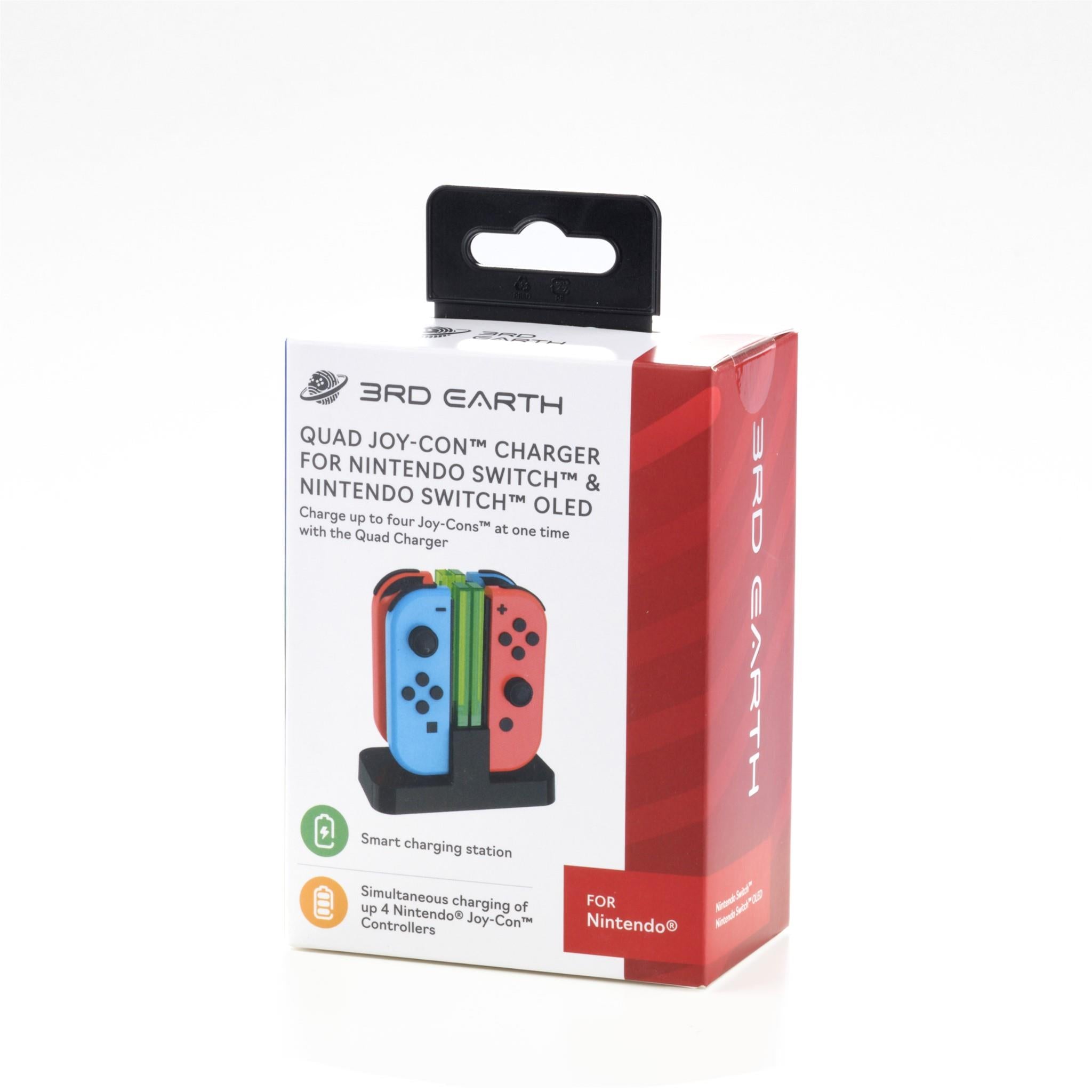 Nintendo Switch Joy-Con Quad Charger - Fast Charging Dock for 4 Controllers | Perfect for Gaming Parties & Multiplayer Sessions