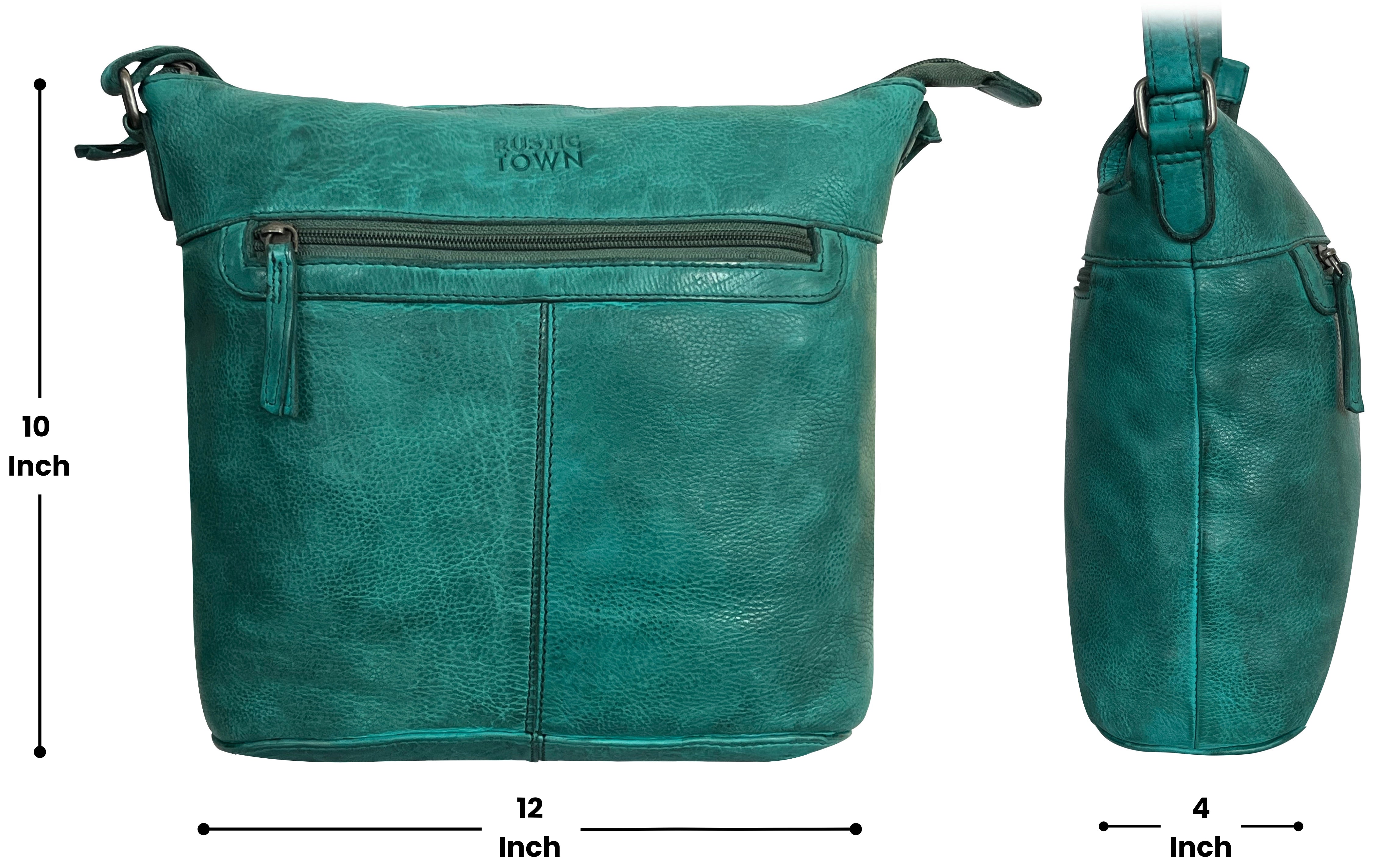 Premium Genuine Leather Sling Bag for Women - Stylish Crossbody Shoulder Bag in Green | Perfect for Travel, Shopping & Everyday Use