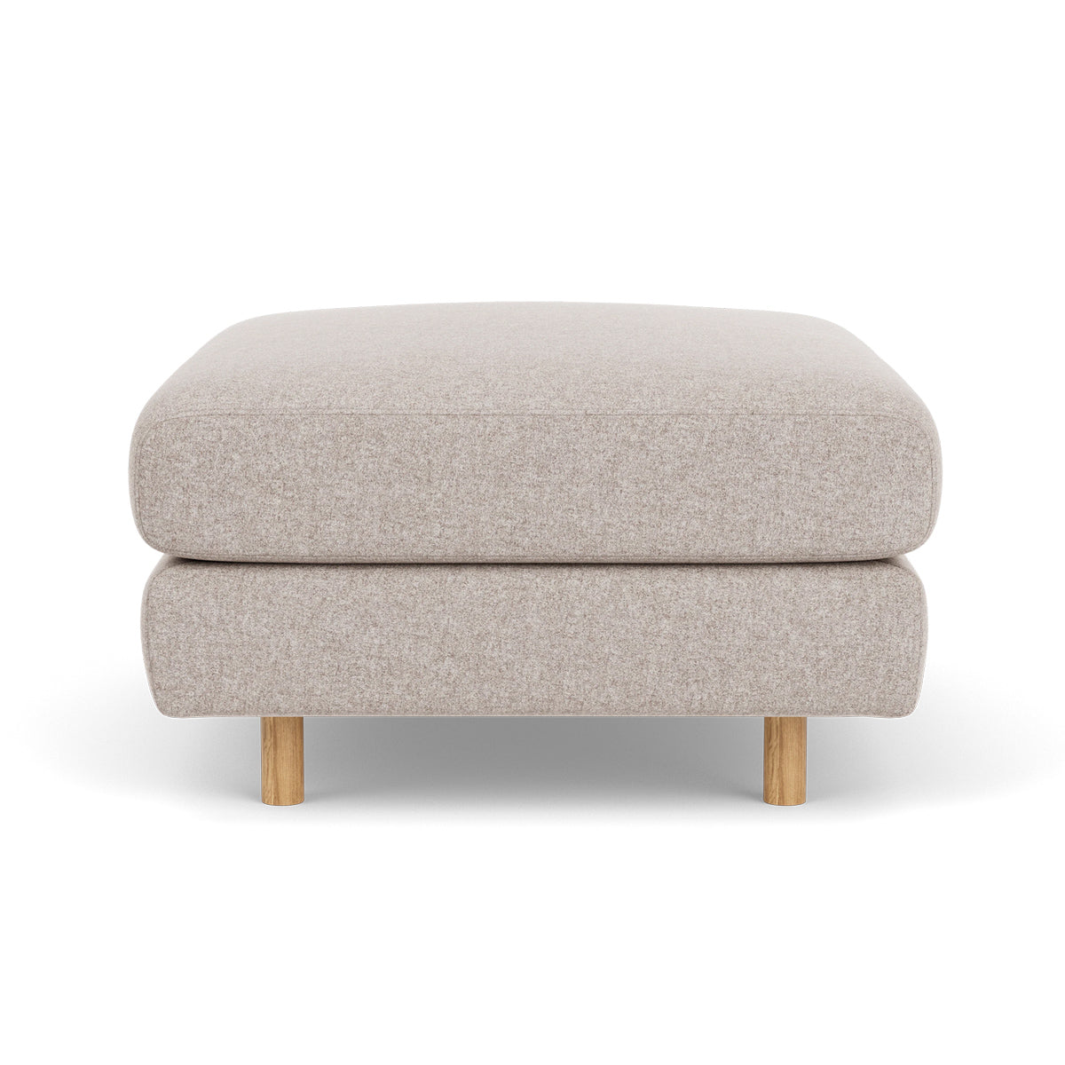 Dylan Fabric Ottoman - Soft and Stylish Footrest, Storage Bench, Living Room Accent Piece - Perfect for Small Spaces, Bedroom, or Lounge Area