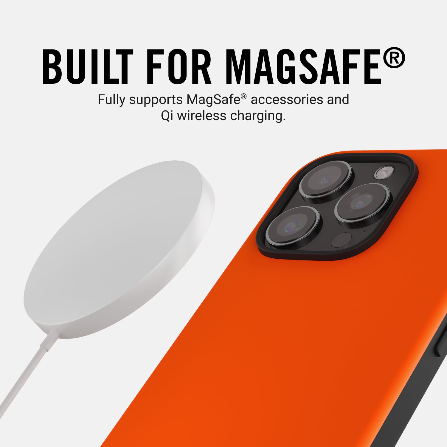Premium Shockproof iPhone 16 Plus Case - Basecamp Orange | Slim Protective Cover for Everyday Use | Perfect for Outdoor Adventures, Work & Travel