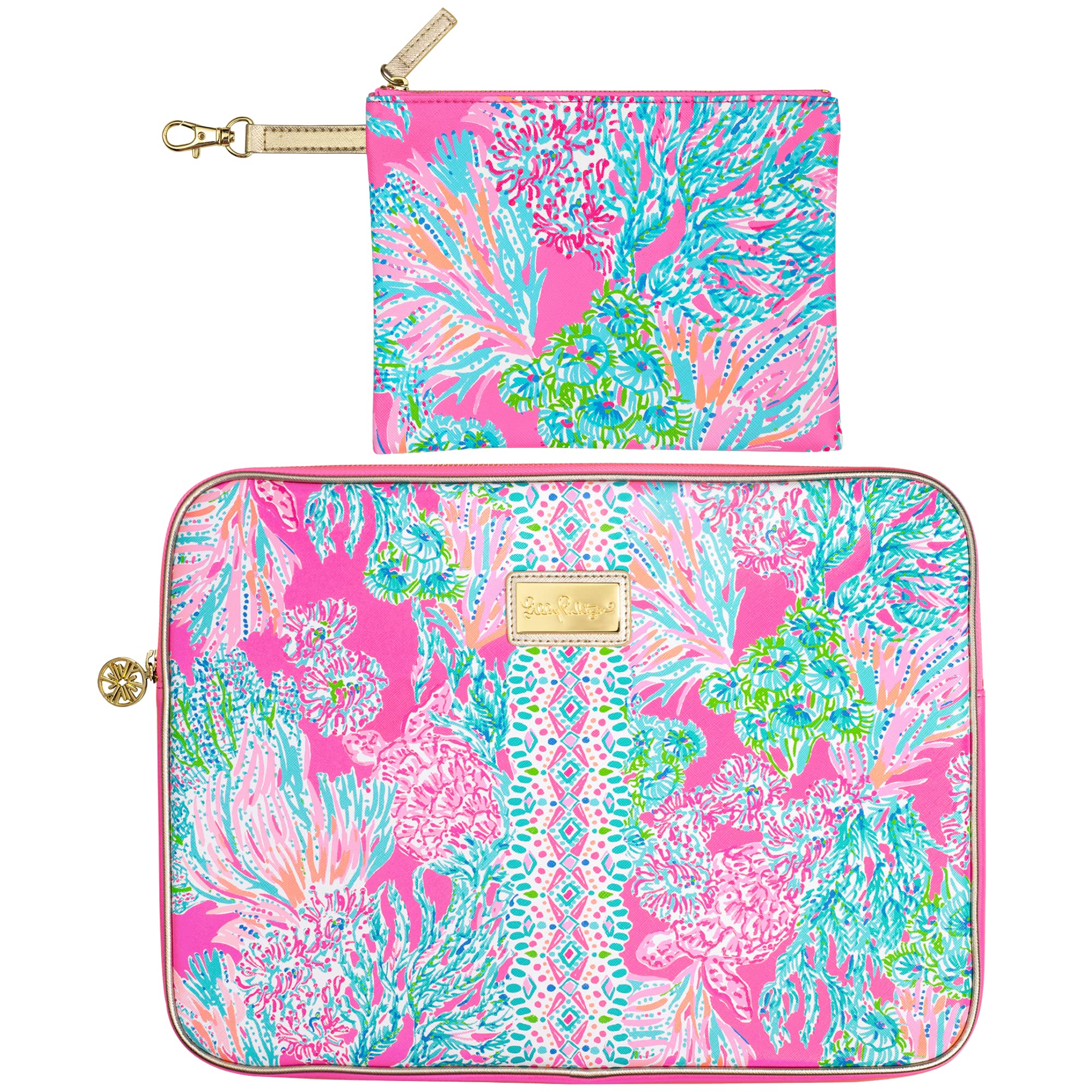 Lilly Pulitzer Laptop Sleeve - 13 Inch Waterproof Laptop Case with Floral Print for MacBook Air/Pro - Perfect for Work, School & Travel Accessories