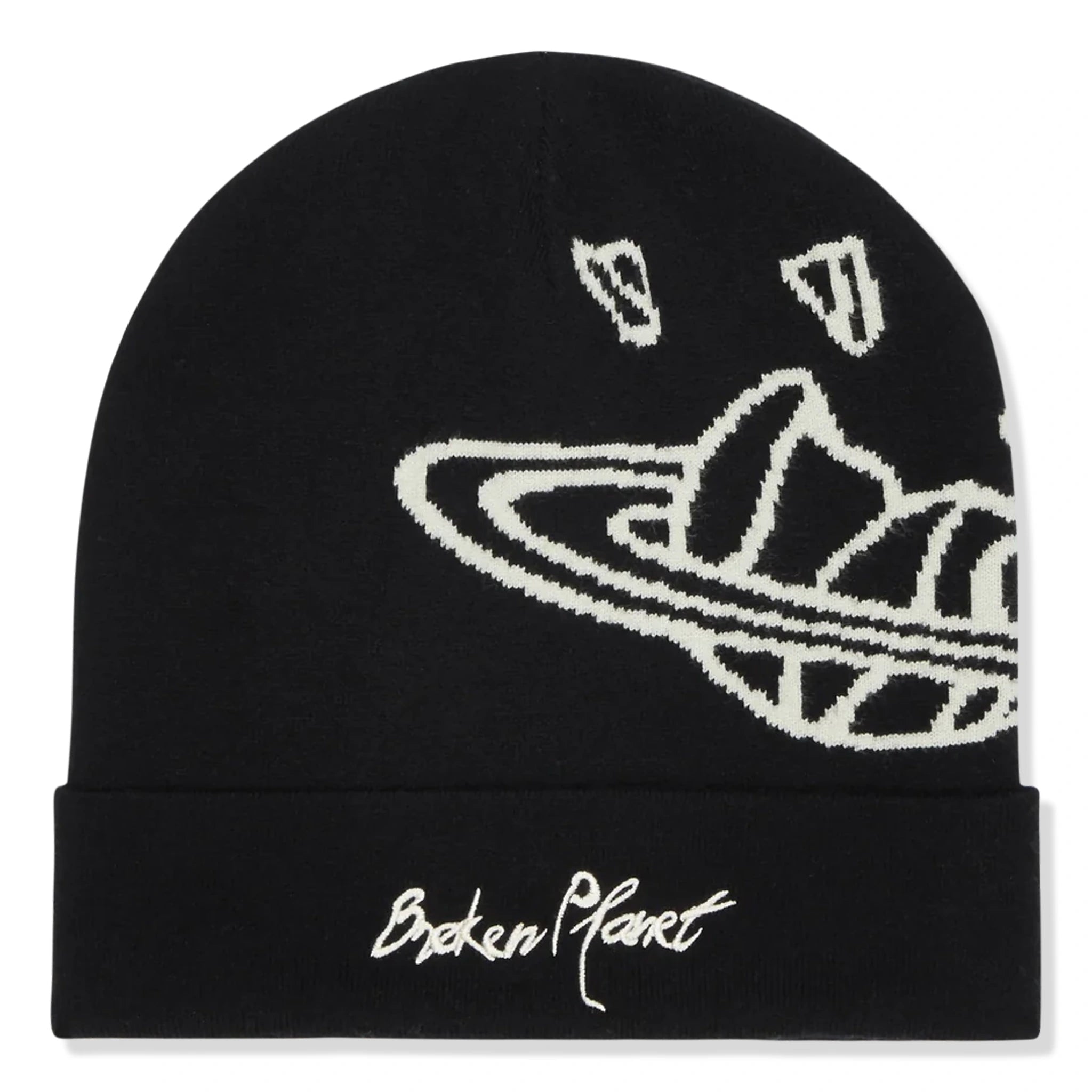 Broken Planet Midnight Black Beanie - Stylish Winter Hat for Men & Women - Perfect for Outdoor Activities, Casual Wear & Street Fashion