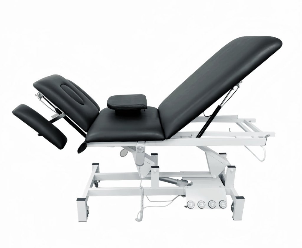GreenLife® Thomas II Power Adjustable Chiropractic Bed with 4 Wheels & Dual Motors - Hydraulic Gas Lift Leg Support for Home/Clinic Physical Therapy & Pain Relief