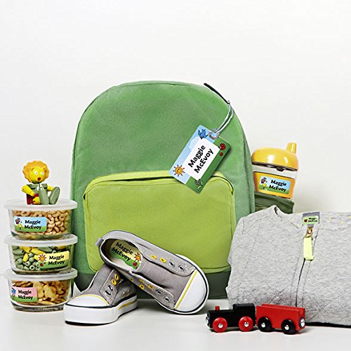 Oliver's Labels Preschool Package - 70 Durable Personalized Name Labels & Tags (Spongebob Squarepants™) for Kids School Supplies, Daycare Items & Organization - Perfect for Backpacks, Lunch Boxes & Water Bottles