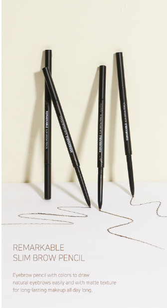 Aperire Ultra-Slim Brow Pencil - 0.08g Precision Eyebrow Pencil with 3 Natural Shades | Waterproof & Long-Lasting for Perfect Eyebrows | Ideal for Daily Makeup, Professional Use, and Travel Touch-Ups
