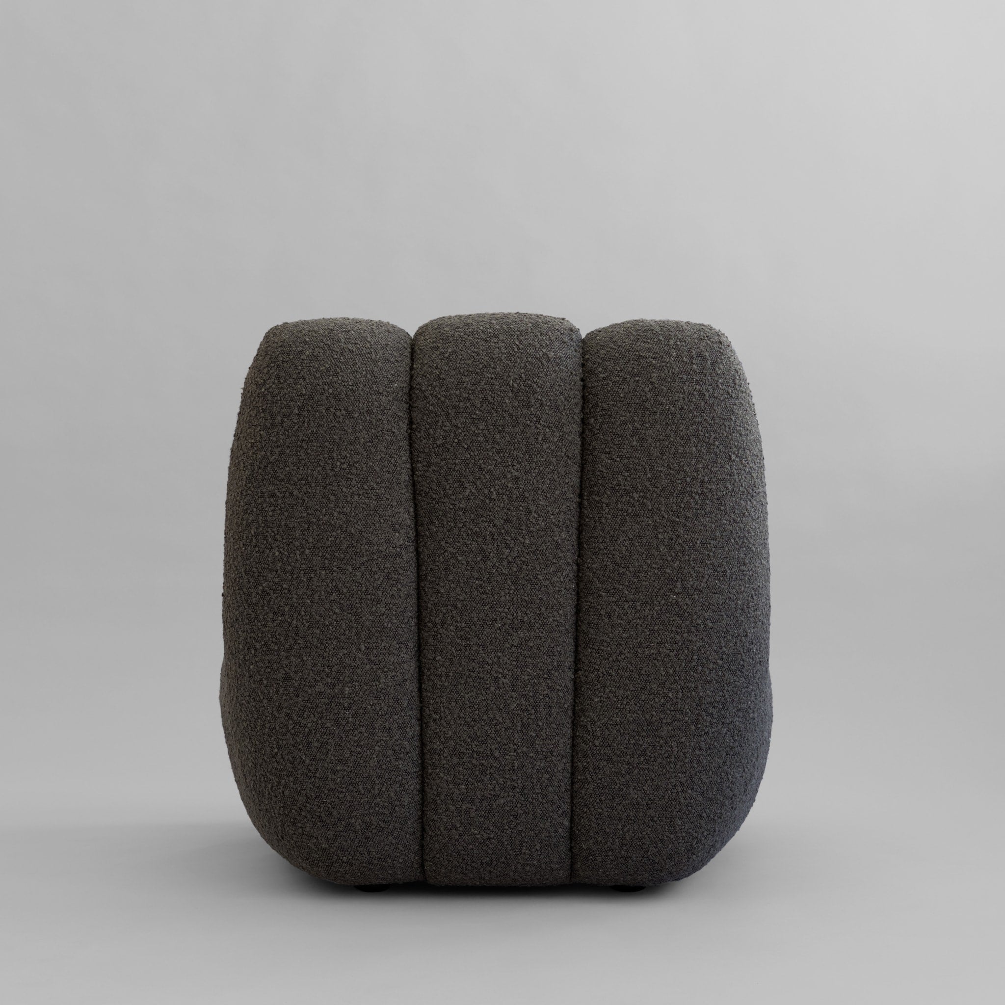 PRE ORDER 101 COPENHAGEN Toe Chair in Deep Taupe Bouclé Fabric - Modern Accent Chair for Living Room, Bedroom or Office Decor