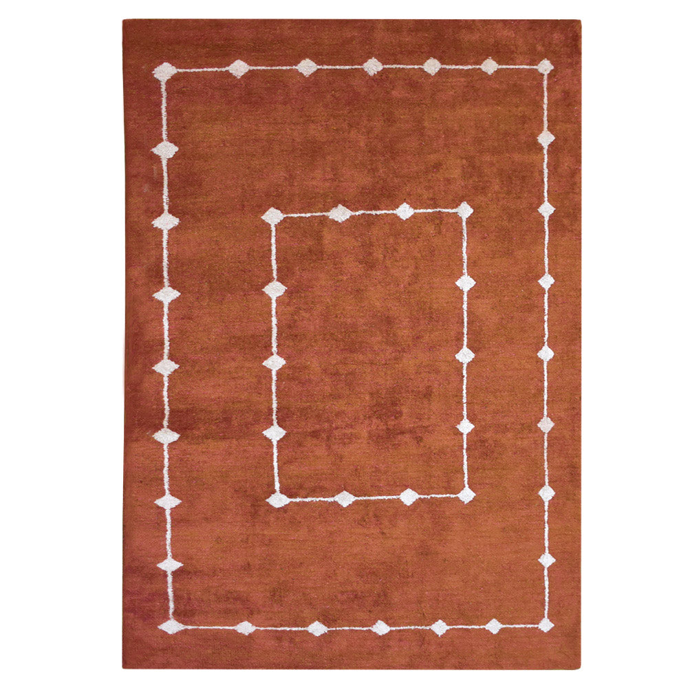 Luxury Haven Hand Knotted Rug - Premium Wool Area Rug for Living Room, Bedroom & Dining Room - Soft & Durable Home Decor