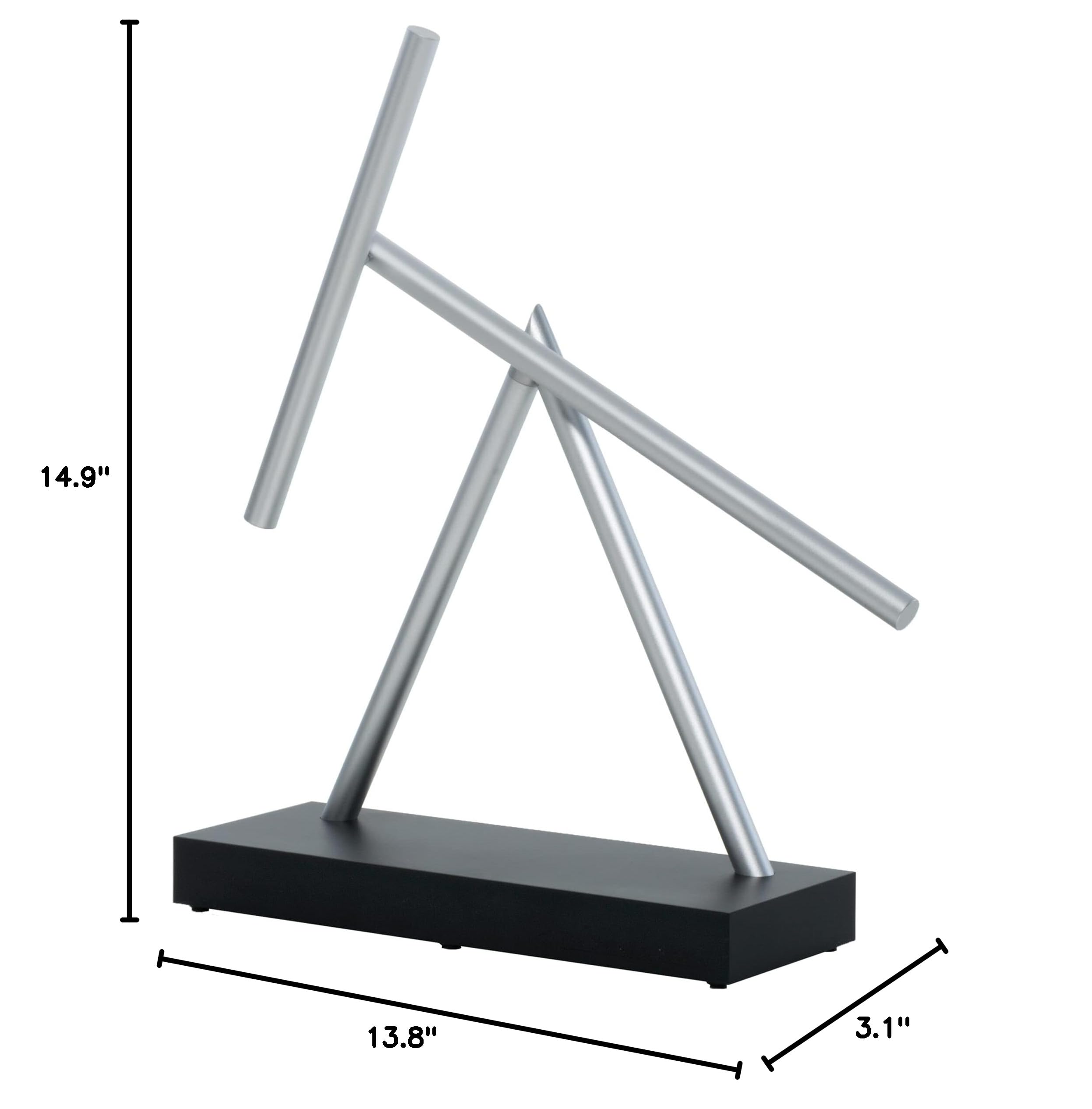 Kinetic Energy Sculpture - Handcrafted Desktop Art for Home & Office Decor | Relaxing Motion Sculpture for Stress Relief & Mindfulness